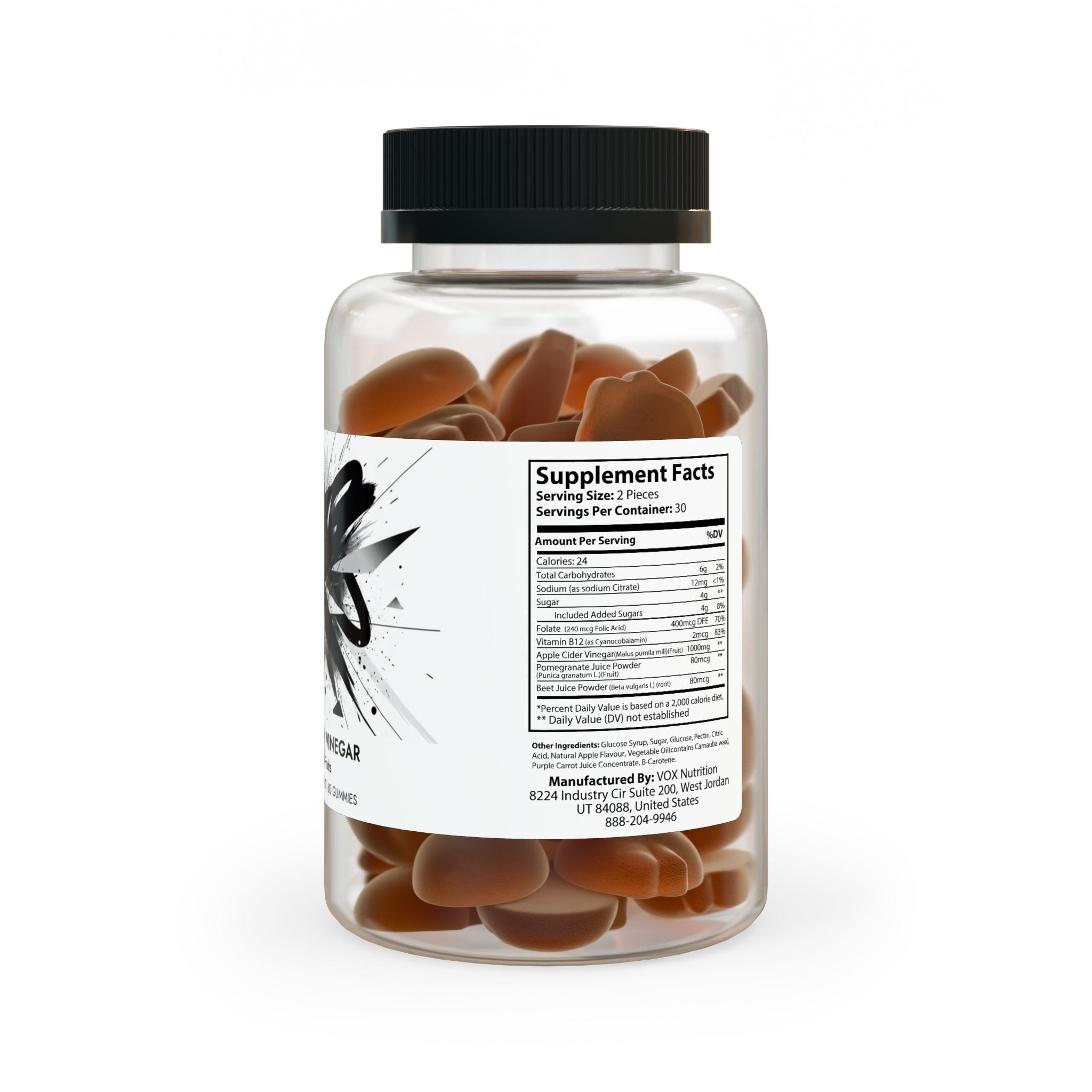 Apple Cider Vinegar Gummies (60 Gummies)