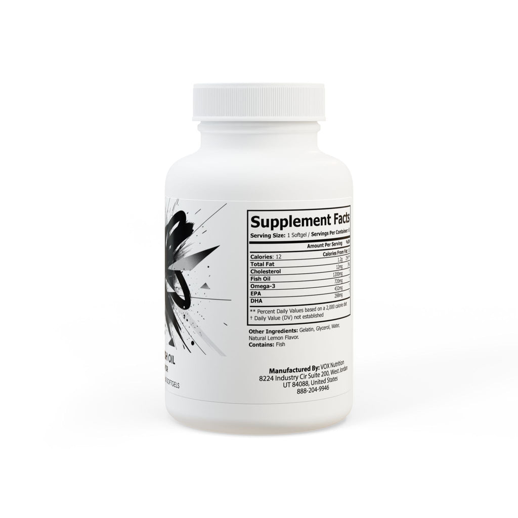 Omega 3 Fish Oil Supplement (60 Softgels)