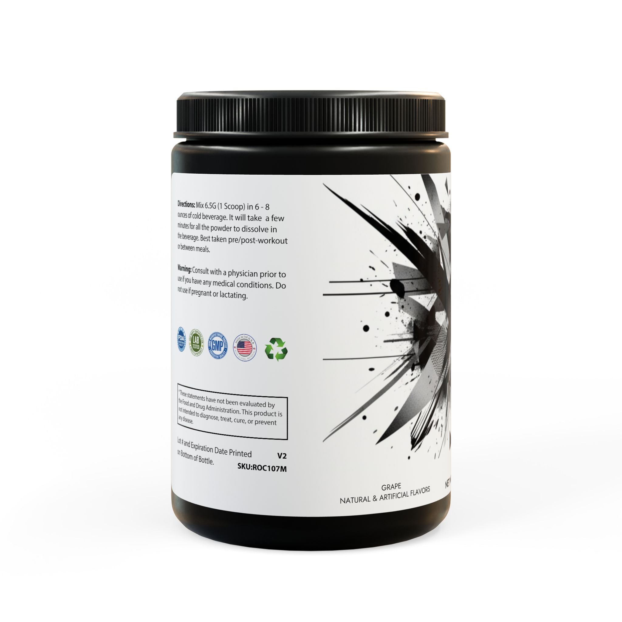 BCAA Supplement, Grape (325g, 11.46oz, 50 servings)