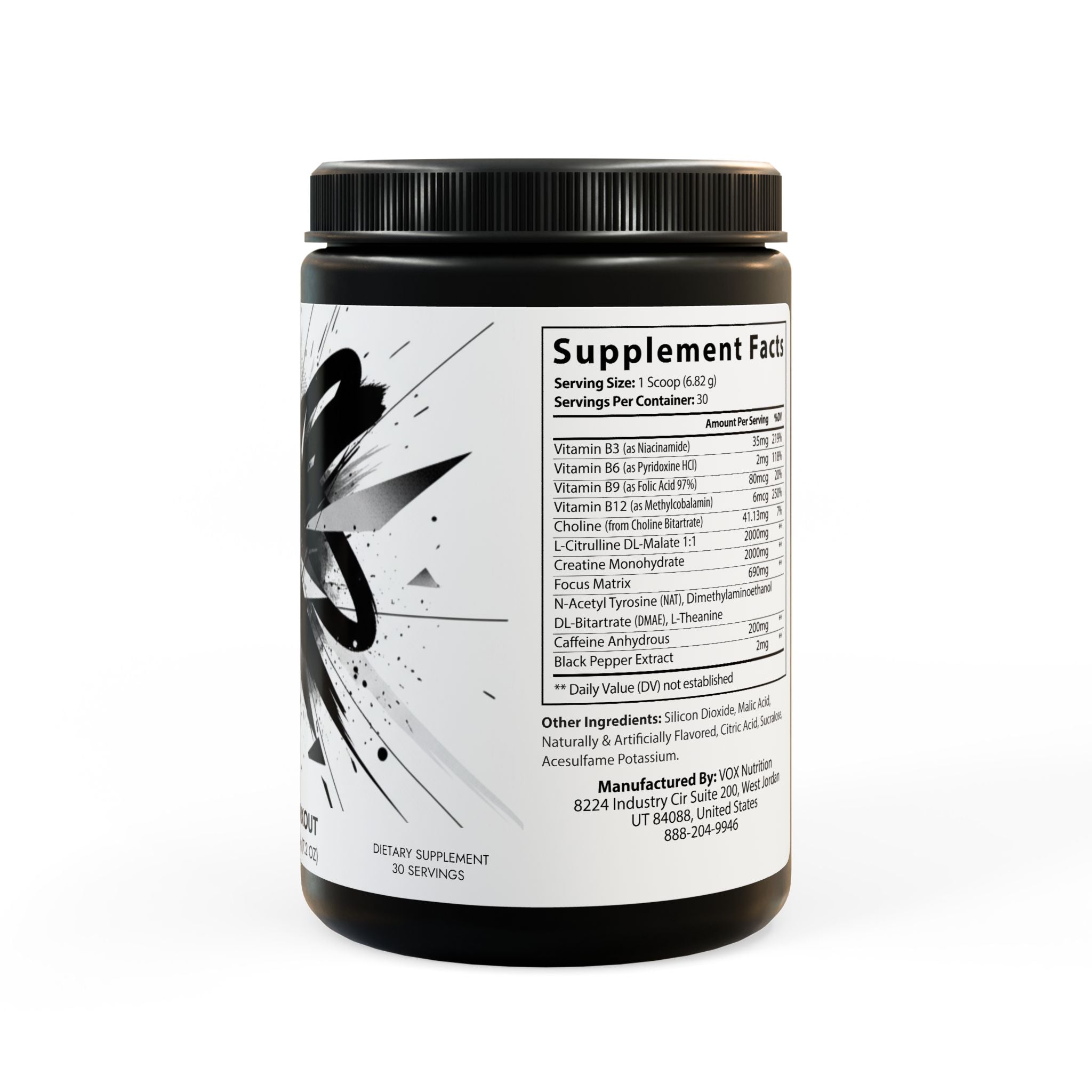 Pre-Workout Supplement, Fruit Punch (204g, 7.1oz)