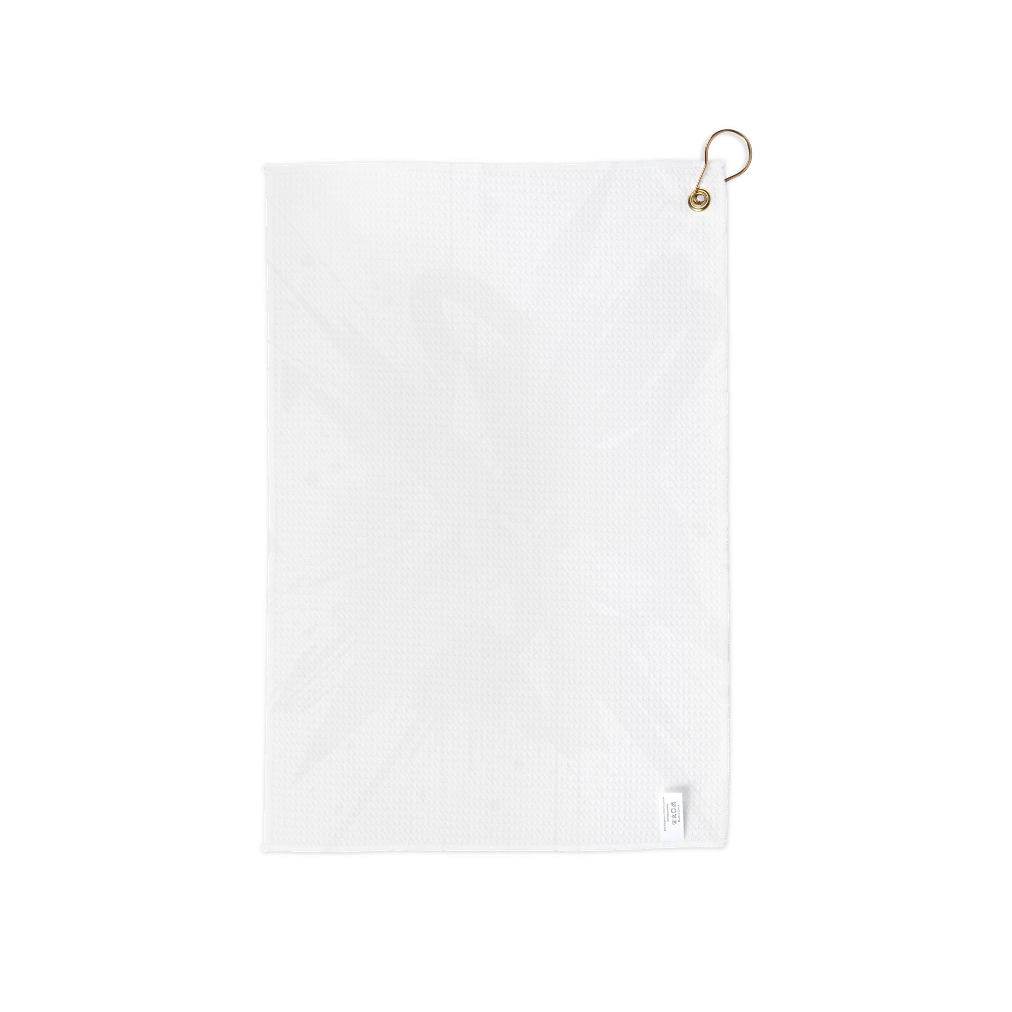 Abstract Black Graffiti Golf Towel – Microfiber with Grommet