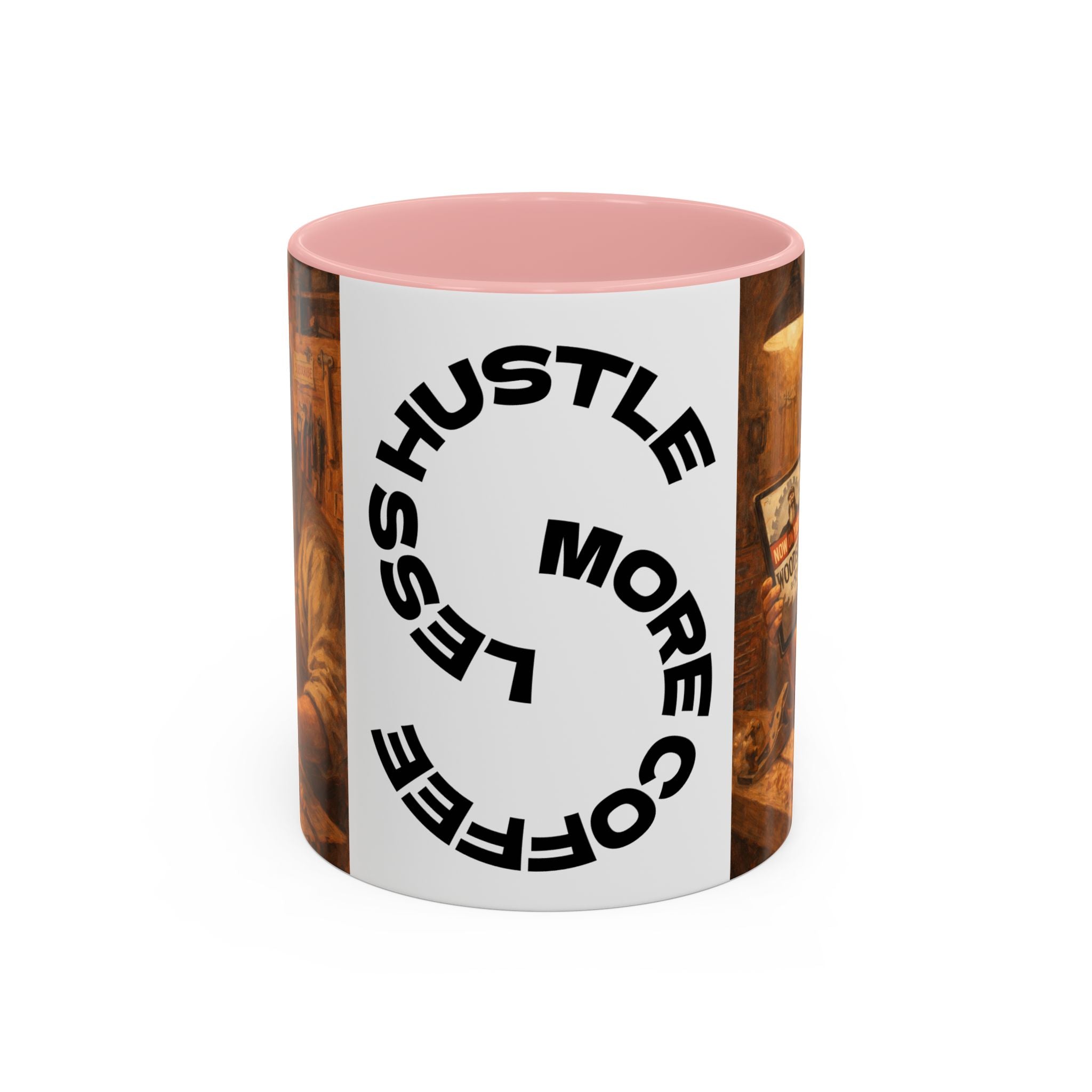 Woodshop Craftsman Coffee Mug – Rustic Carpenter Workshop Design (11/15oz)