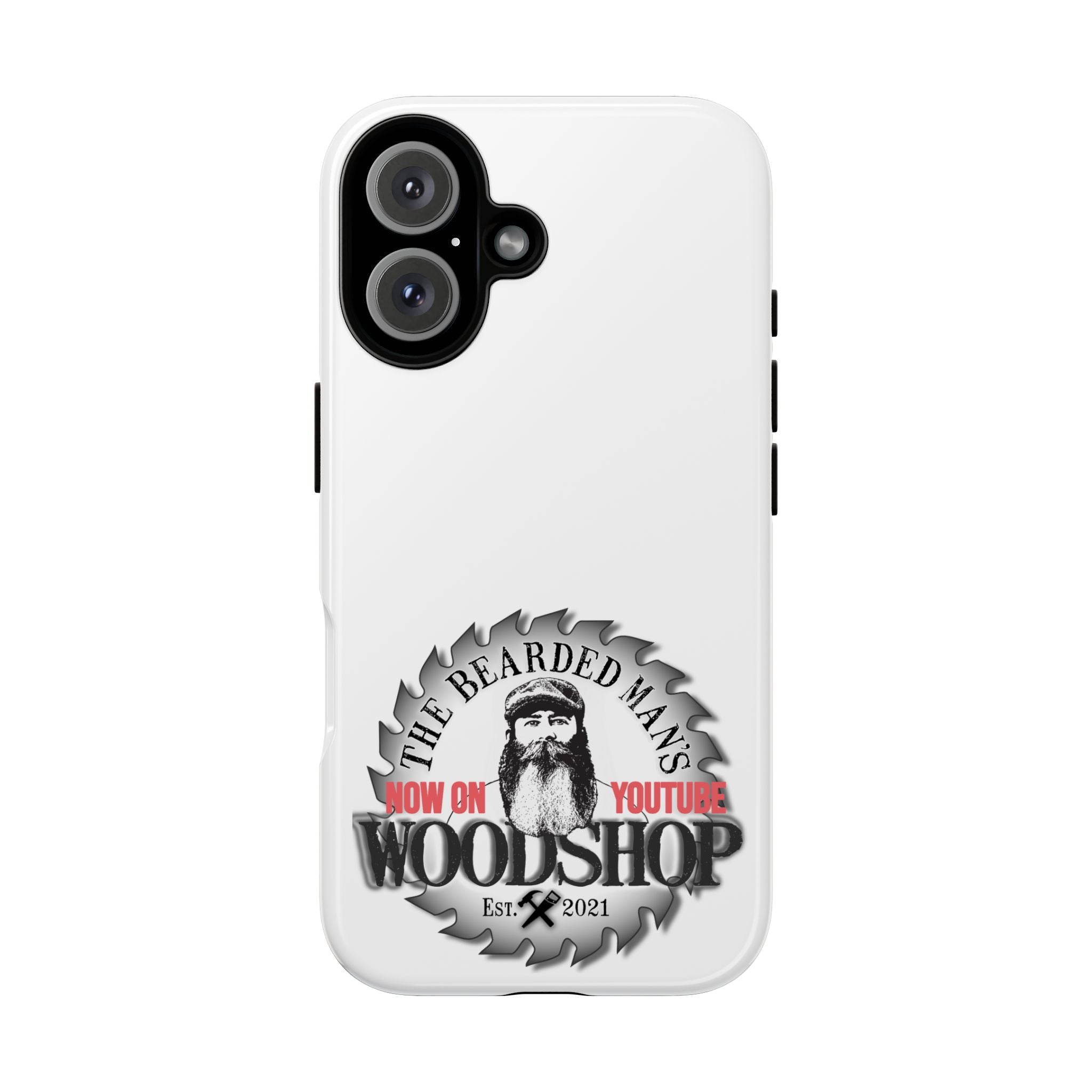 Woodshop Phone Case — "The Bearded Man's Woodshop" Tough Protective Cover