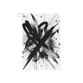 Abstract Black Graffiti Golf Towel – Microfiber with Grommet