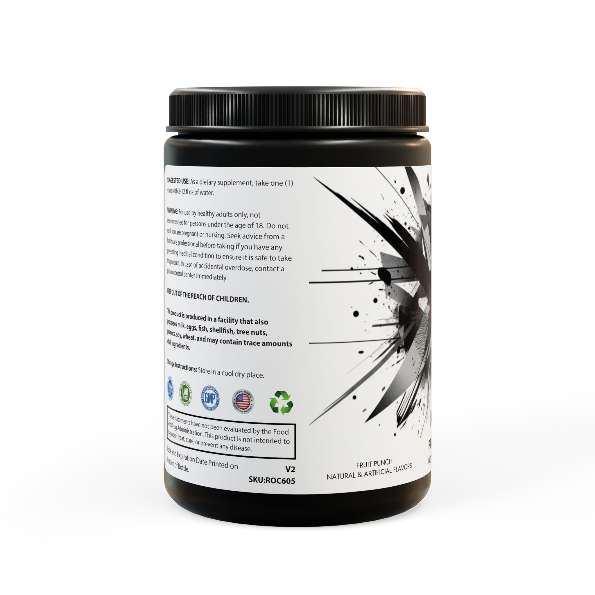 Pre-Workout Supplement, Fruit Punch (204g, 7.1oz)