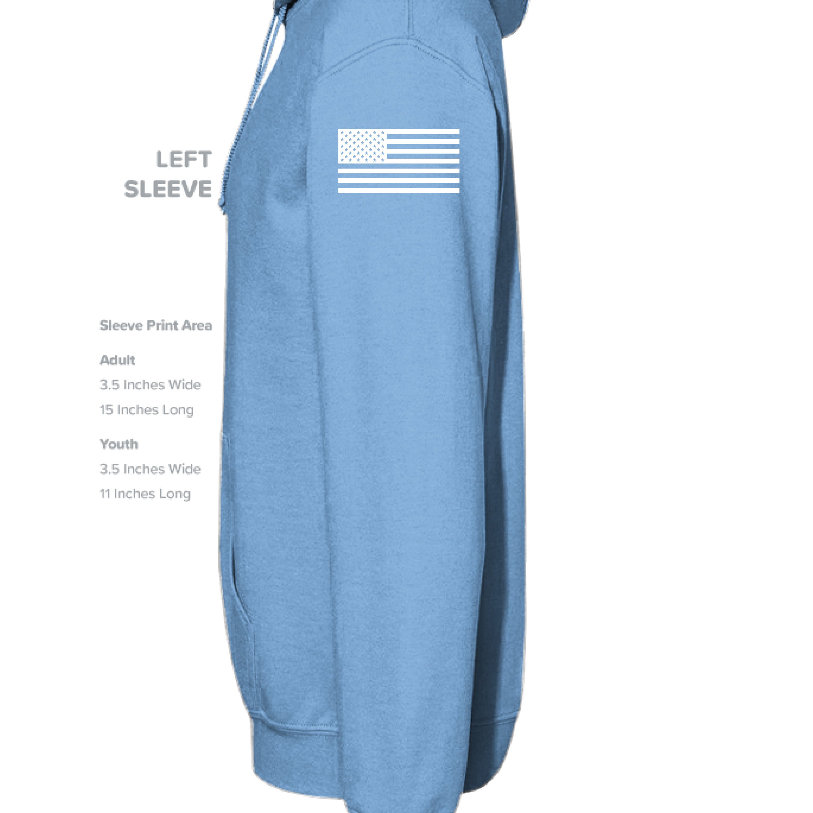 CAROLINA BLUE - SLEEVE_LEFT